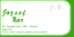 jozsef mar business card