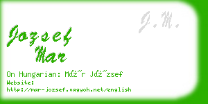 jozsef mar business card